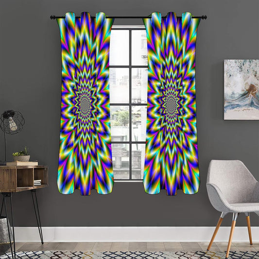 Twinkle Psychedelic Optical Illusion Curtain
