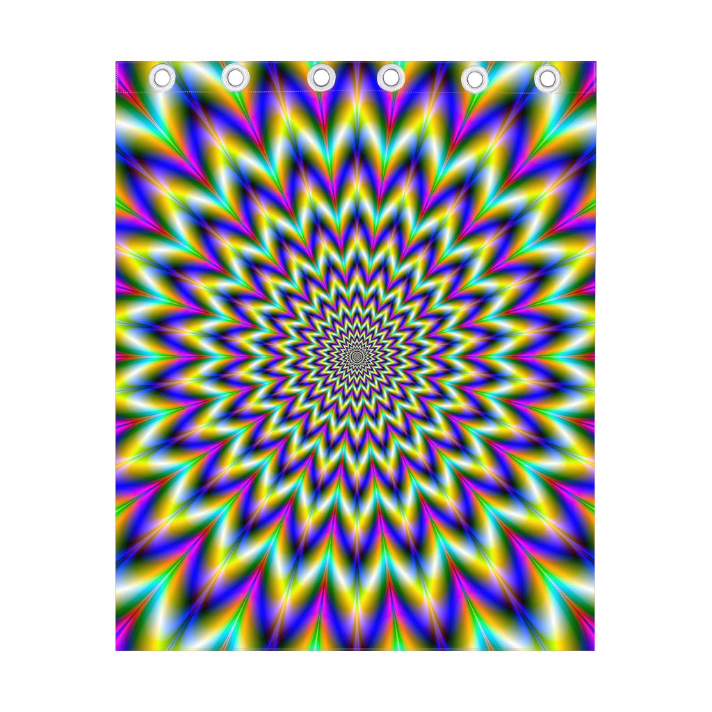 Twinkle Psychedelic Optical Illusion Curtain