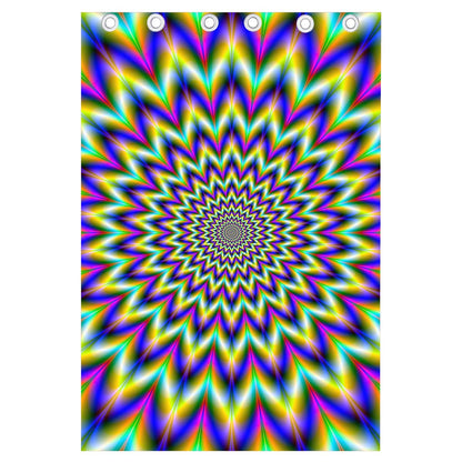 Twinkle Psychedelic Optical Illusion Curtain