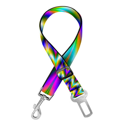 Twinkle Psychedelic Optical Illusion Dog Seat Belt