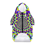 Twinkle Psychedelic Optical Illusion Dog Zip Up Hoodie