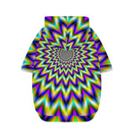Twinkle Psychedelic Optical Illusion Dog Zip Up Hoodie