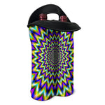 Twinkle Psychedelic Optical Illusion Double Neoprene Wine Tote