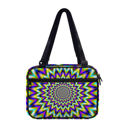 Twinkle Psychedelic Optical Illusion Double Strap Bible Bag