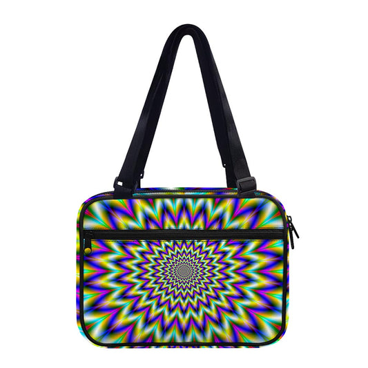 Twinkle Psychedelic Optical Illusion Double Strap Bible Bag