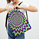 Twinkle Psychedelic Optical Illusion Drawstring Backpack