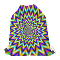 Twinkle Psychedelic Optical Illusion Drawstring Bag