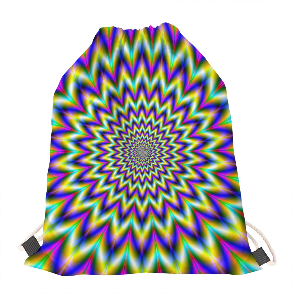 Twinkle Psychedelic Optical Illusion Drawstring Bag