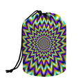 Twinkle Psychedelic Optical Illusion Drawstring Makeup Bag