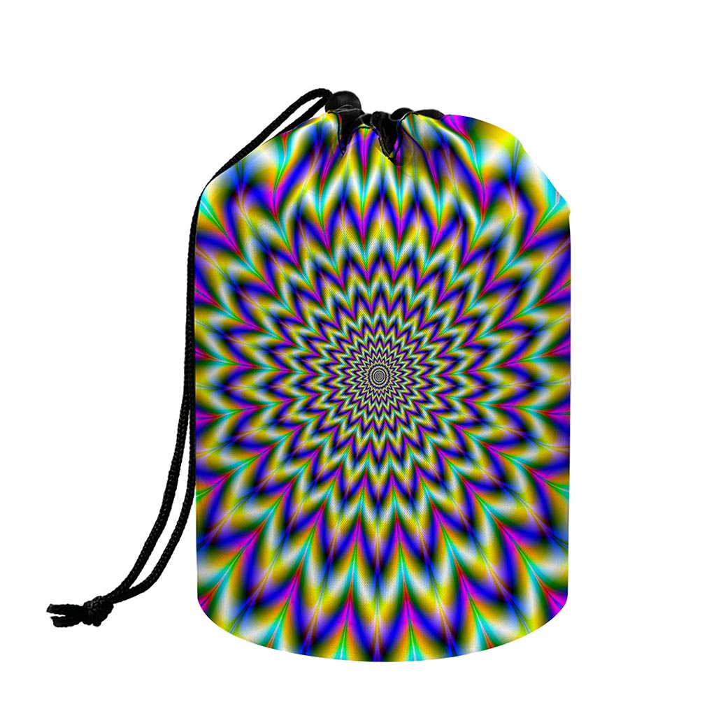 Twinkle Psychedelic Optical Illusion Drawstring Makeup Bag