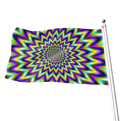Twinkle Psychedelic Optical Illusion Flag