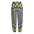 Twinkle Psychedelic Optical Illusion Fleece Lined Knit Pants