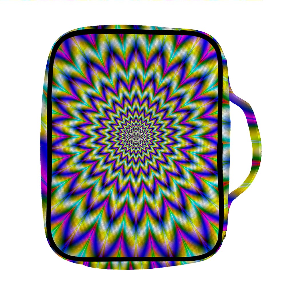 Twinkle Psychedelic Optical Illusion Front Pocket Bible Bag