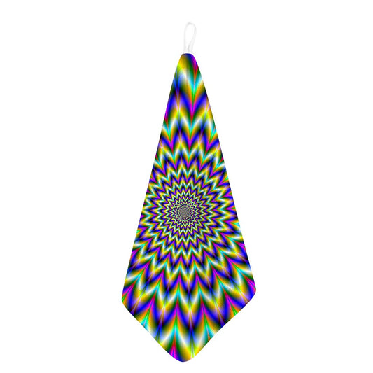 Twinkle Psychedelic Optical Illusion Hand Towel