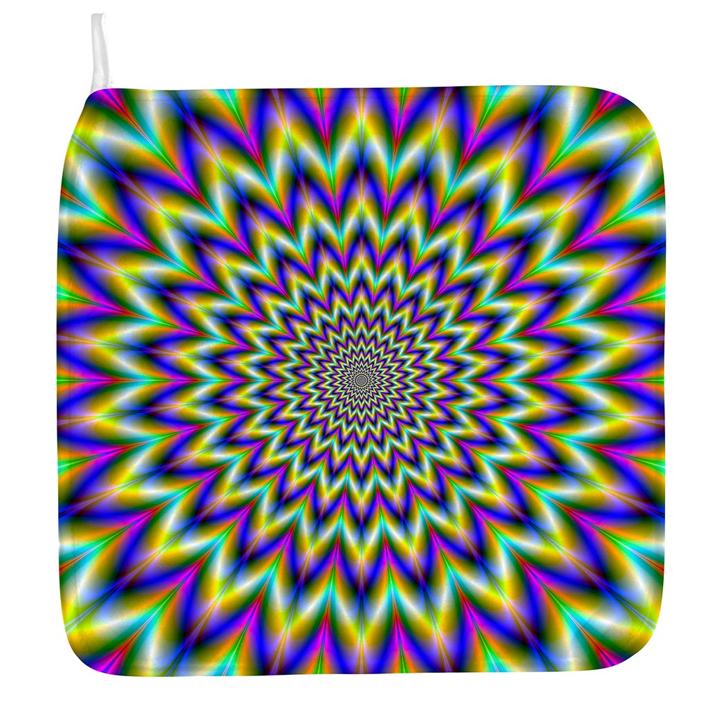 Twinkle Psychedelic Optical Illusion Hand Towel