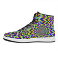 Twinkle Psychedelic Optical Illusion High Top Leather Sneakers