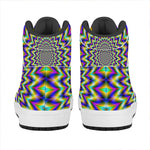 Twinkle Psychedelic Optical Illusion High Top Leather Sneakers