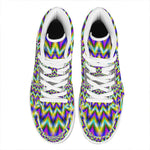 Twinkle Psychedelic Optical Illusion High Top Leather Sneakers