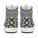 Twinkle Psychedelic Optical Illusion High Top Leather Sneakers