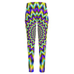 Twinkle Psychedelic Optical Illusion High-Waisted Pocket Leggings