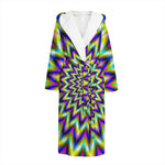 Twinkle Psychedelic Optical Illusion Hooded Bathrobe