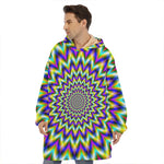 Twinkle Psychedelic Optical Illusion Hoodie Blanket