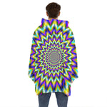 Twinkle Psychedelic Optical Illusion Hoodie Blanket