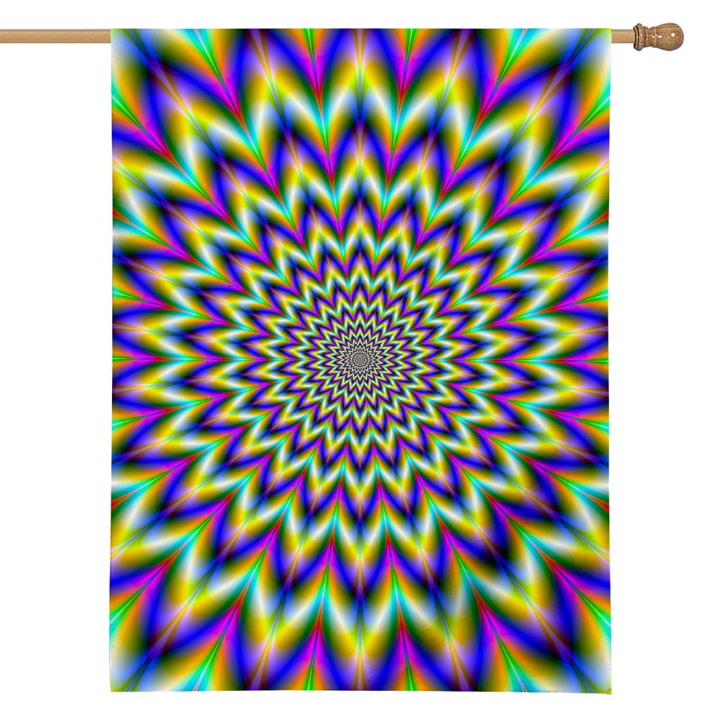 Twinkle Psychedelic Optical Illusion House Flag