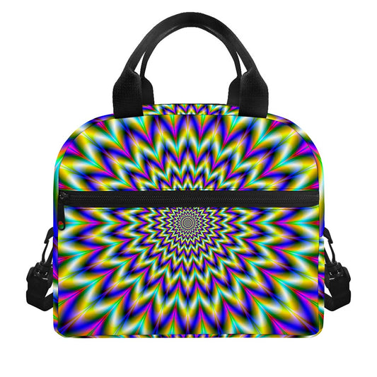 Twinkle Psychedelic Optical Illusion Insulated Lunch Bag
