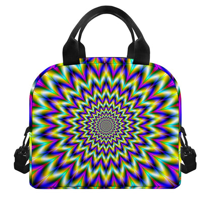 Twinkle Psychedelic Optical Illusion Insulated Lunch Bag