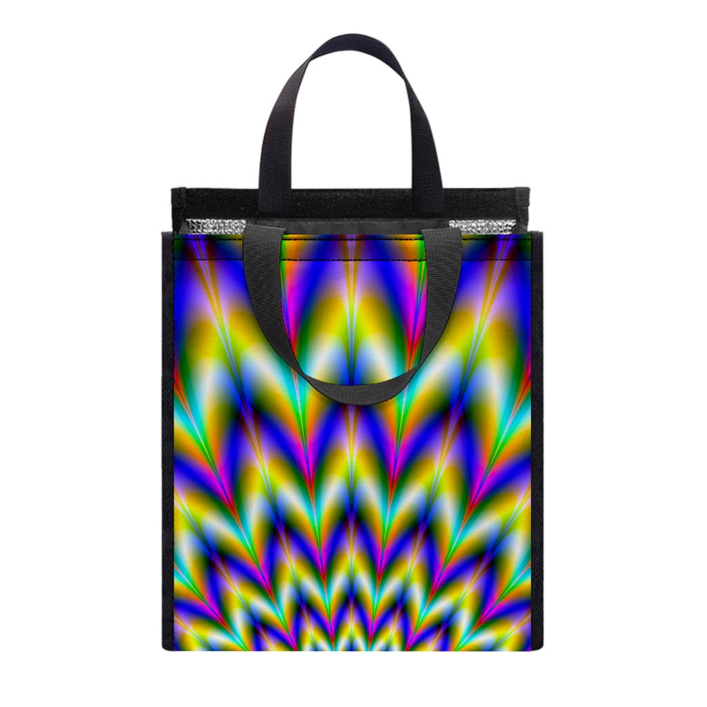 Twinkle Psychedelic Optical Illusion Insulated Lunch Tote