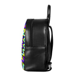 Twinkle Psychedelic Optical Illusion Leather Backpack