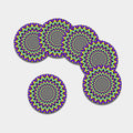 Twinkle Psychedelic Optical Illusion Leather Coaster Set