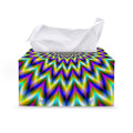 Twinkle Psychedelic Optical Illusion Leather Tissue Box Cover