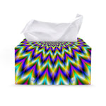 Twinkle Psychedelic Optical Illusion Leather Tissue Box Cover