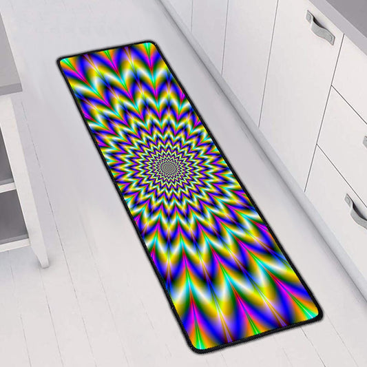 Twinkle Psychedelic Optical Illusion Long Kitchen Mat