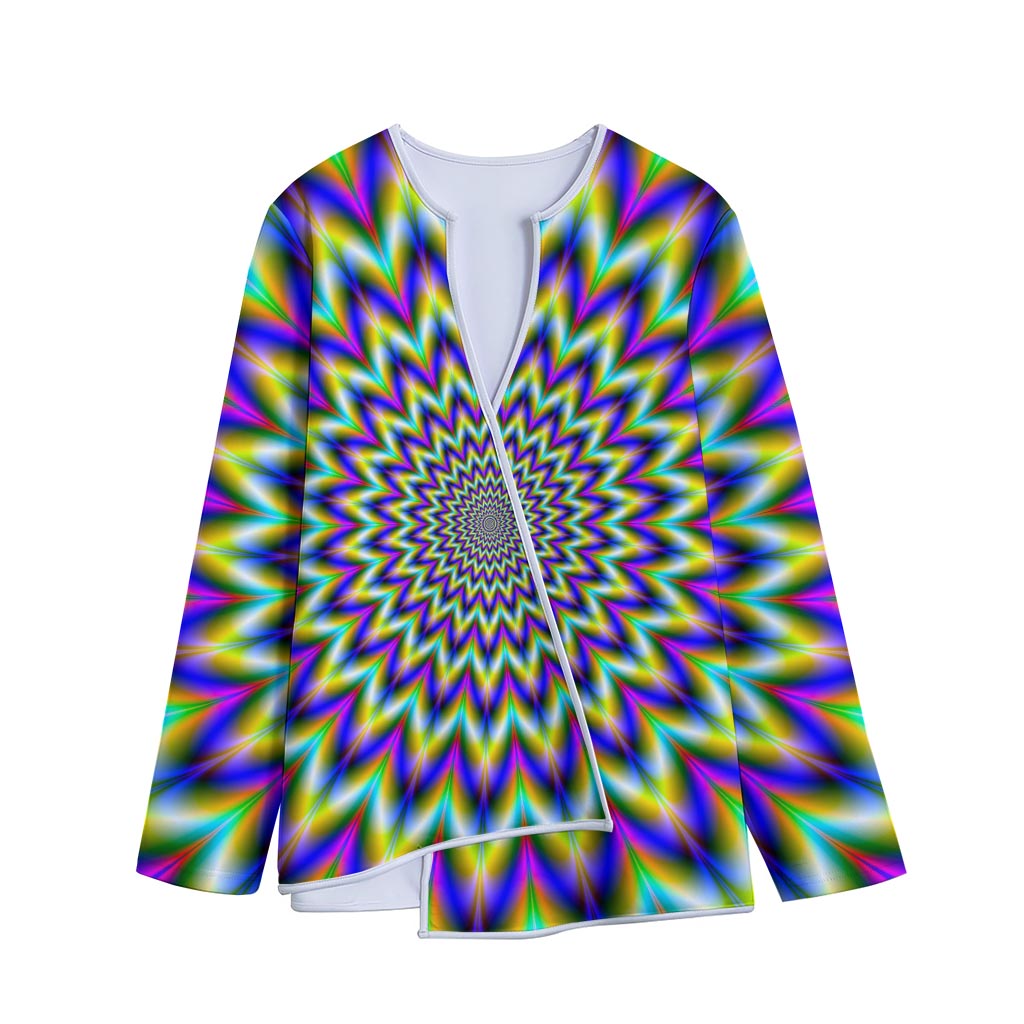 Twinkle Psychedelic Optical Illusion Long Sleeve Short Coat