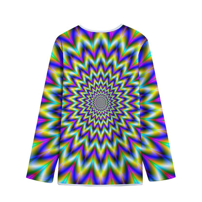 Twinkle Psychedelic Optical Illusion Long Sleeve Short Coat