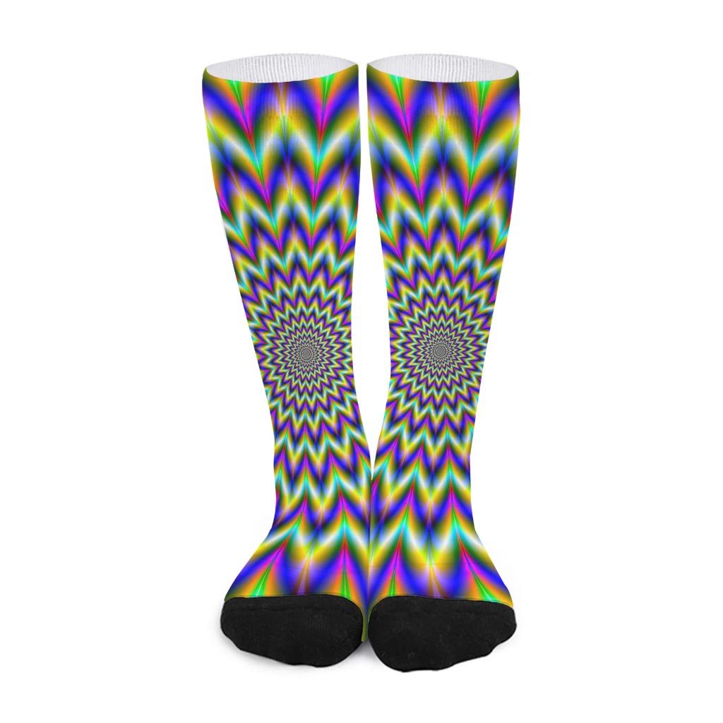 Twinkle Psychedelic Optical Illusion Long Socks