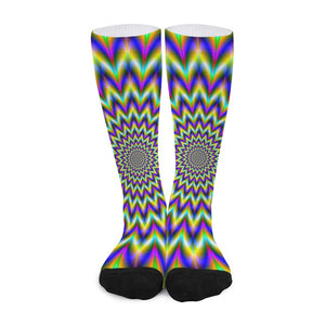 Twinkle Psychedelic Optical Illusion Long Socks