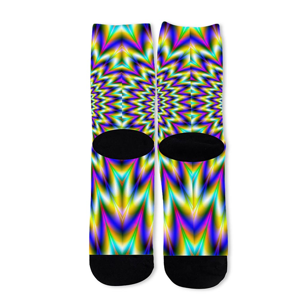 Twinkle Psychedelic Optical Illusion Long Socks