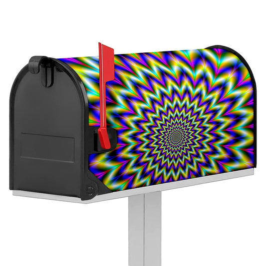Twinkle Psychedelic Optical Illusion Mailbox Cover