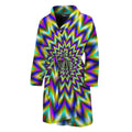 Twinkle Psychedelic Optical Illusion Men's Bathrobe