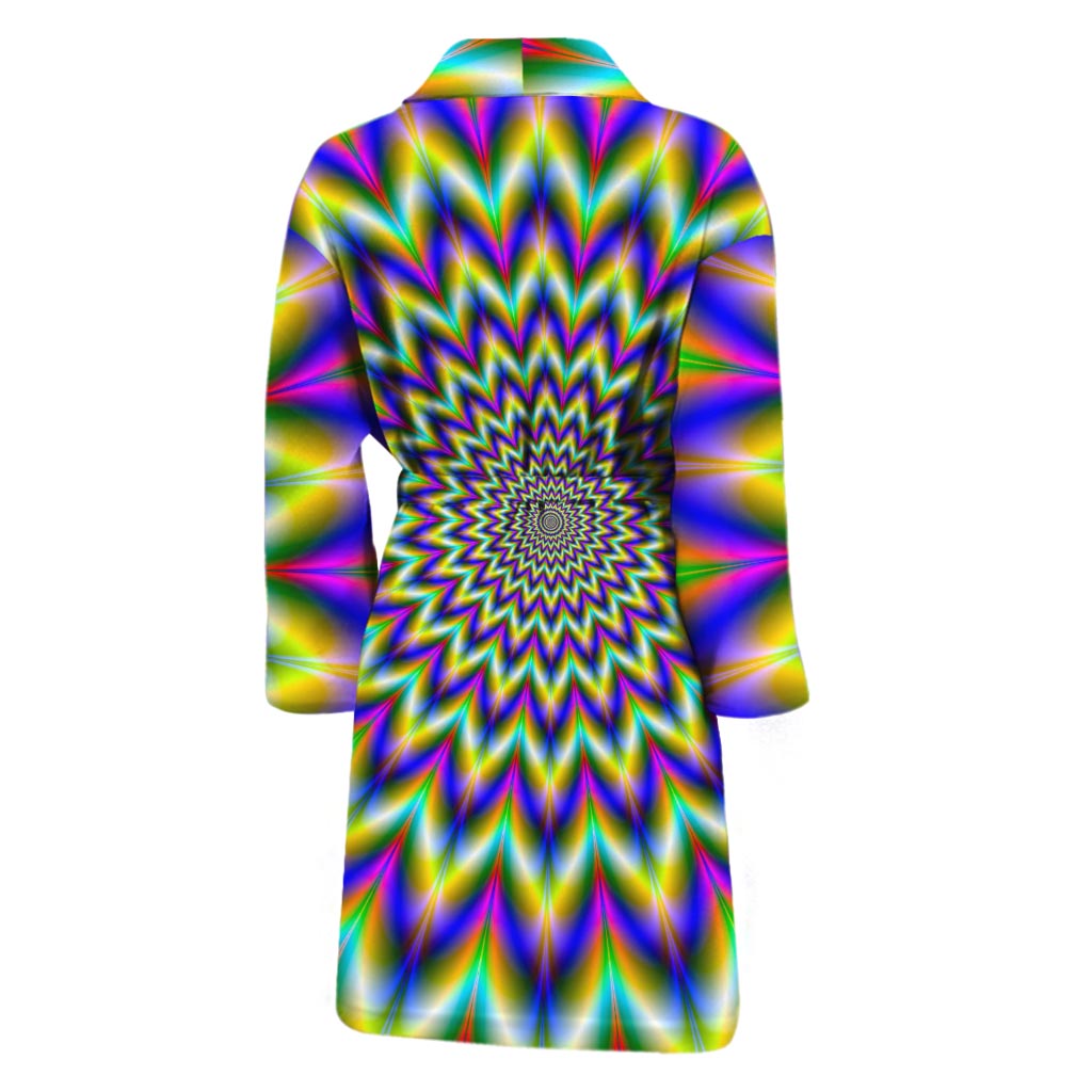 Twinkle Psychedelic Optical Illusion Men's Bathrobe
