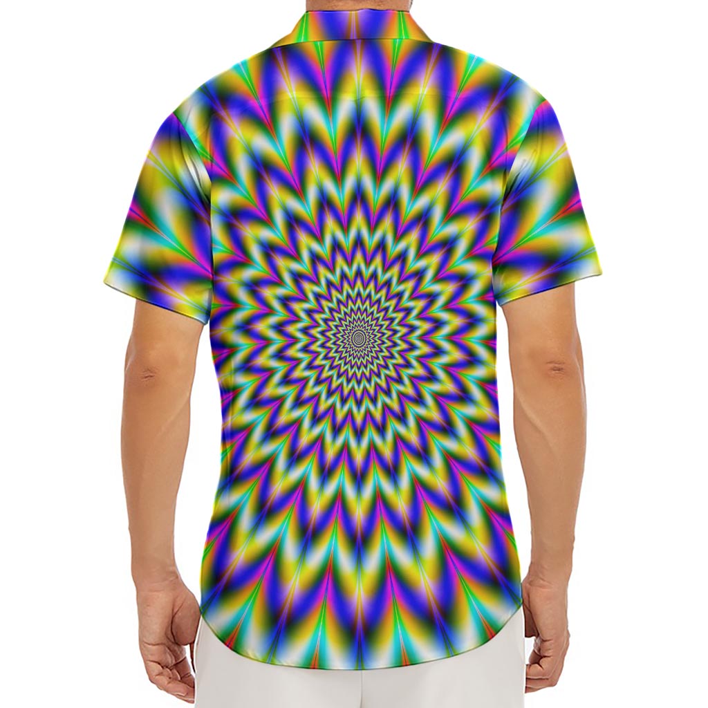Twinkle Psychedelic Optical Illusion Men's Deep V-Neck Shirt