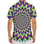 Twinkle Psychedelic Optical Illusion Men's Deep V-Neck Shirt