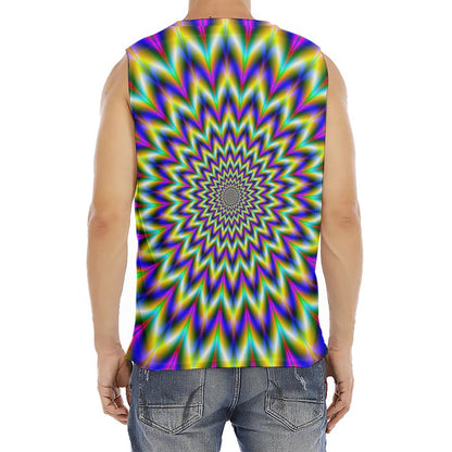 Twinkle Psychedelic Optical Illusion Men's Fitness Tank Top