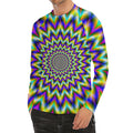 Twinkle Psychedelic Optical Illusion Men's Long Sleeve Rash Guard