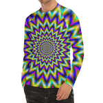 Twinkle Psychedelic Optical Illusion Men's Long Sleeve Rash Guard