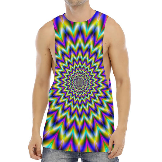 Twinkle Psychedelic Optical Illusion Men's Muscle Tank Top